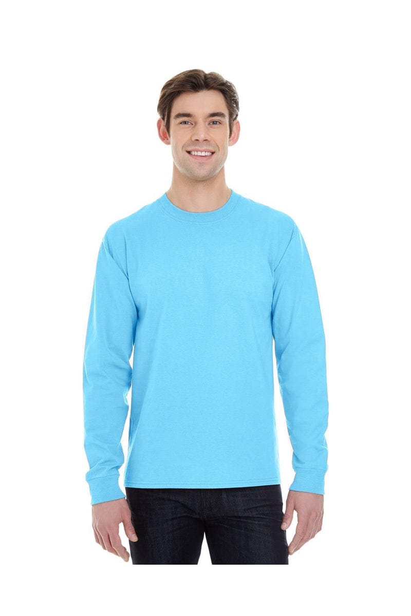 Hanes 5186: Adult 6.1 oz. Long-Sleeve Beefy-T, Basic Colors in 