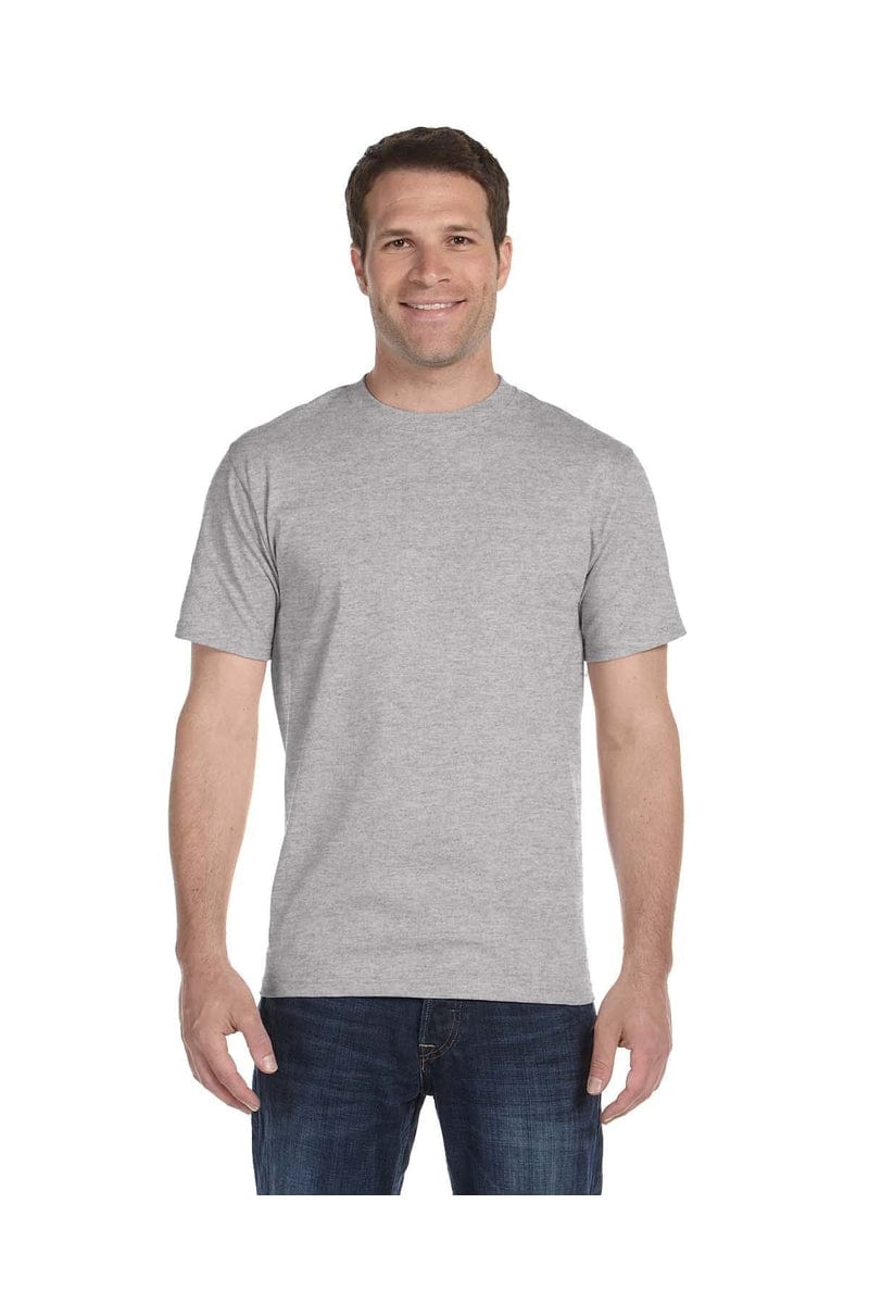 Hanes 518T: Men's Tall 6.1 oz. Beefy-T in Light Steel