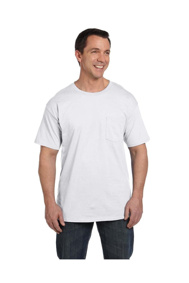 Hanes 5190P: Adult 6.1 oz. Beefy-T® with Pocket