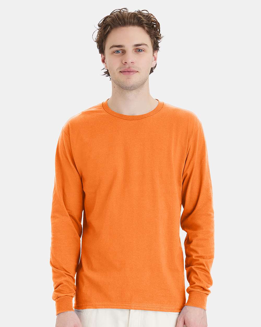 Hanes T-Shirts S / Tennessee Orange Hanes 5286 Men's 5.2 oz. ComfortSoft Cotton Long-Sleeve T-Shirt