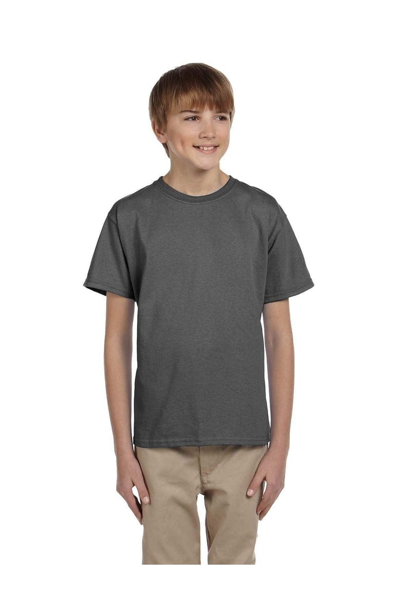 Hanes 5370: Youth 5.2 oz., 50/50 EcoSmart T-Shirt, Basic Colors in 