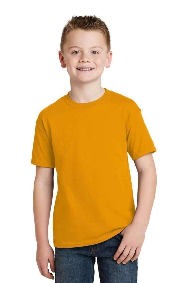 Hanes 5370 Youth EcoSmart 50/50 Cotton/Poly T-Shirt in 