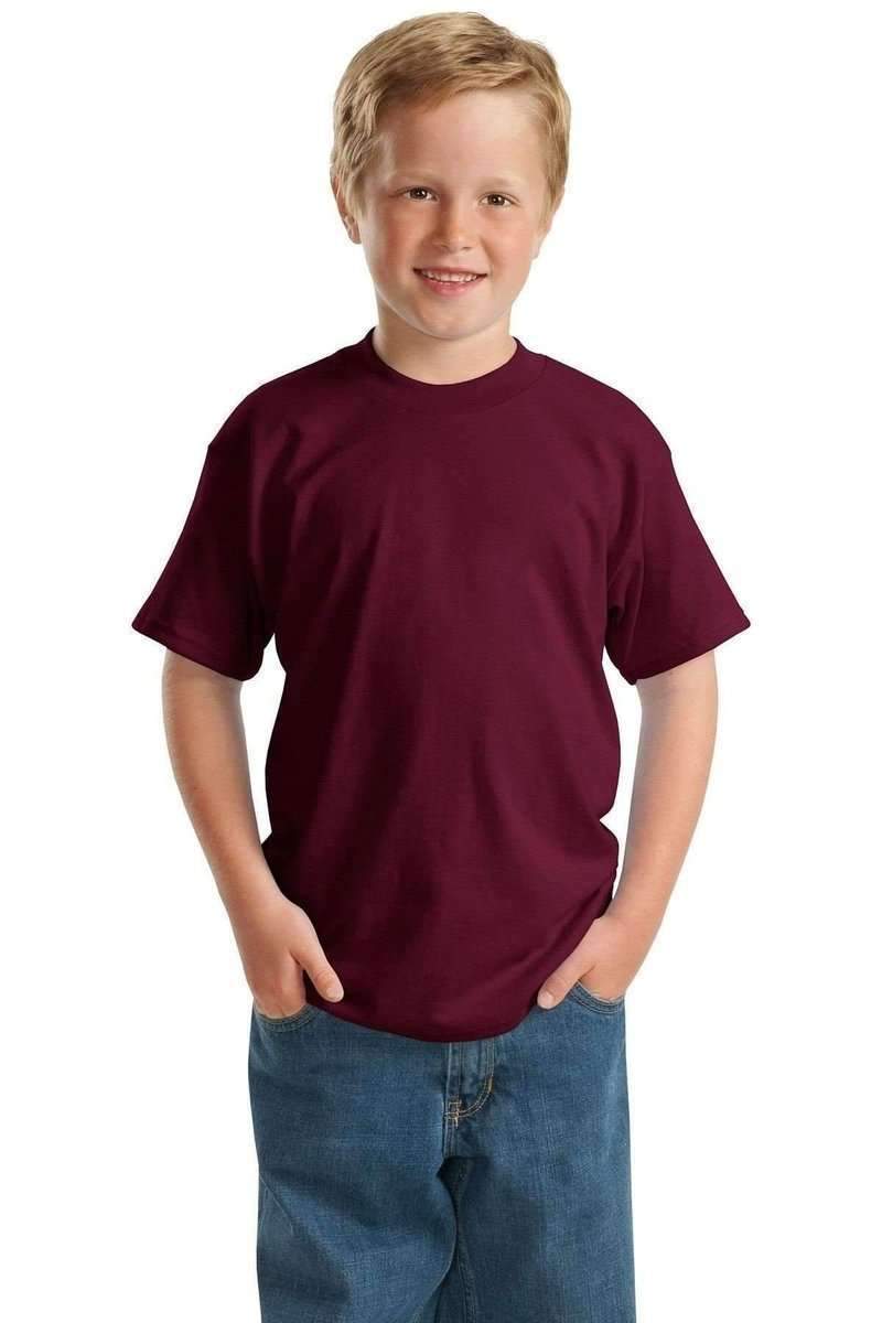 Hanes 5370 Youth EcoSmart 50/50 Cotton/Poly T-Shirt in 