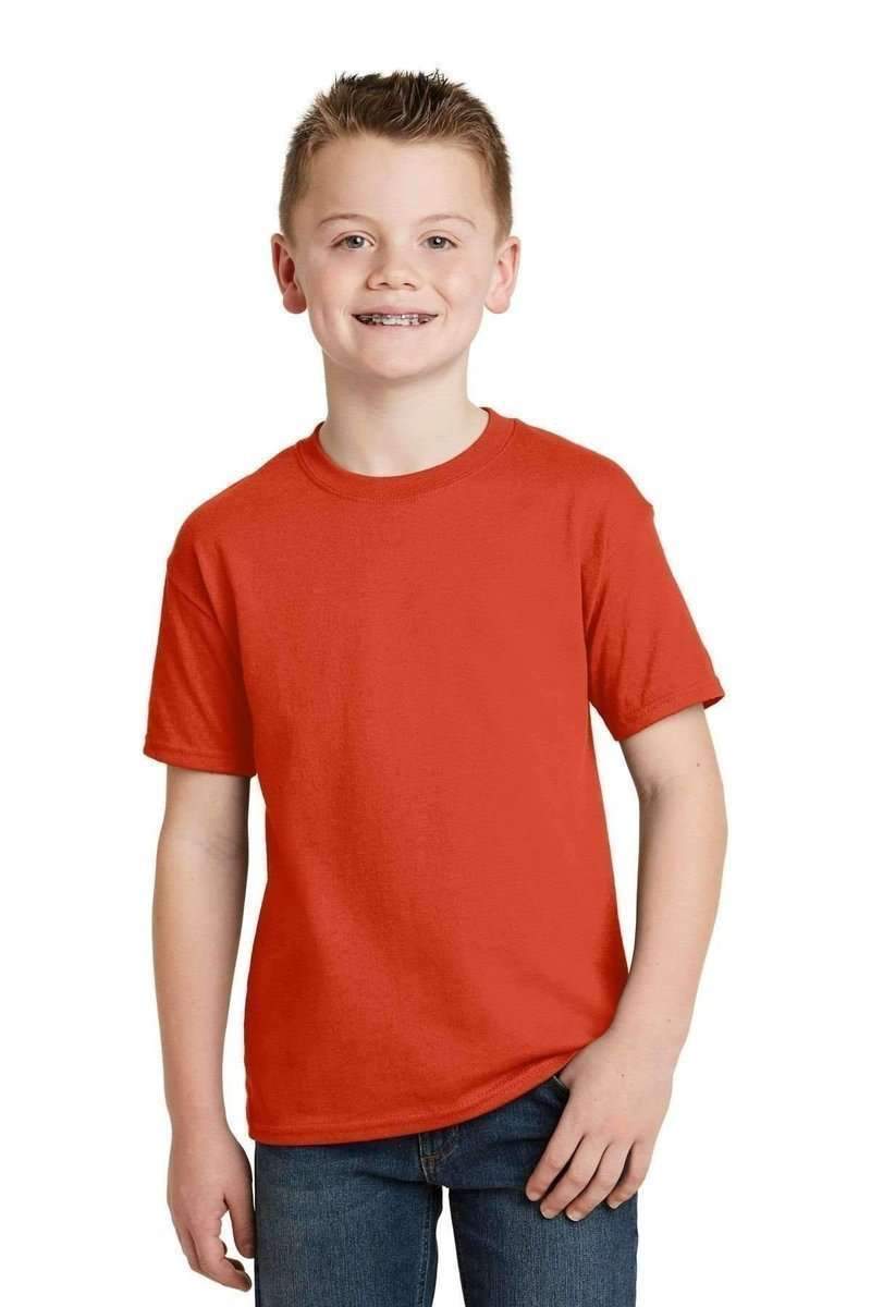 Hanes 5370 Youth EcoSmart 50/50 Cotton/Poly T-Shirt in 