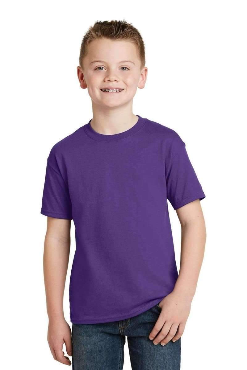Hanes 5370 Youth EcoSmart 50/50 Cotton/Poly T-Shirt in 
