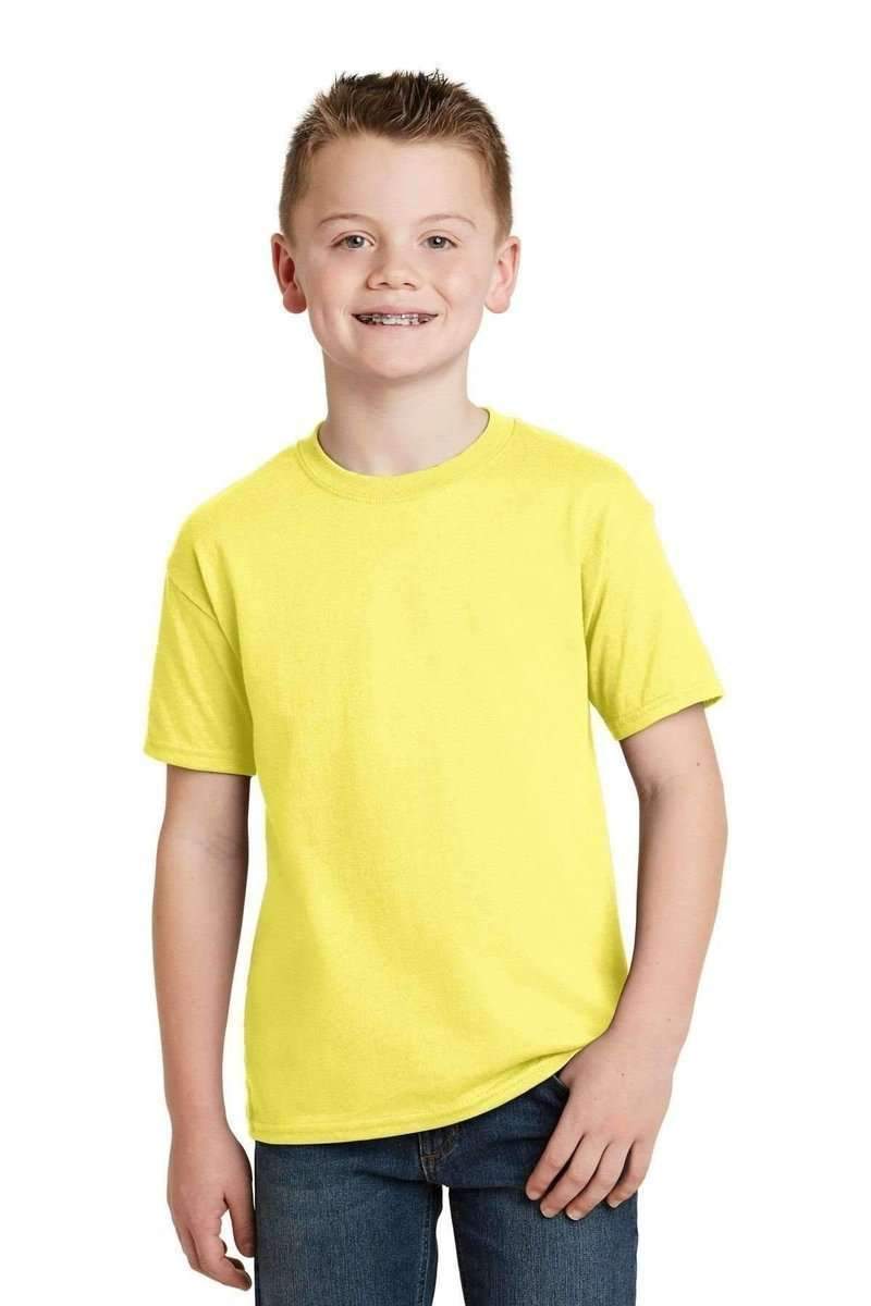 Hanes 5370 Youth EcoSmart 50/50 Cotton/Poly T-Shirt in 