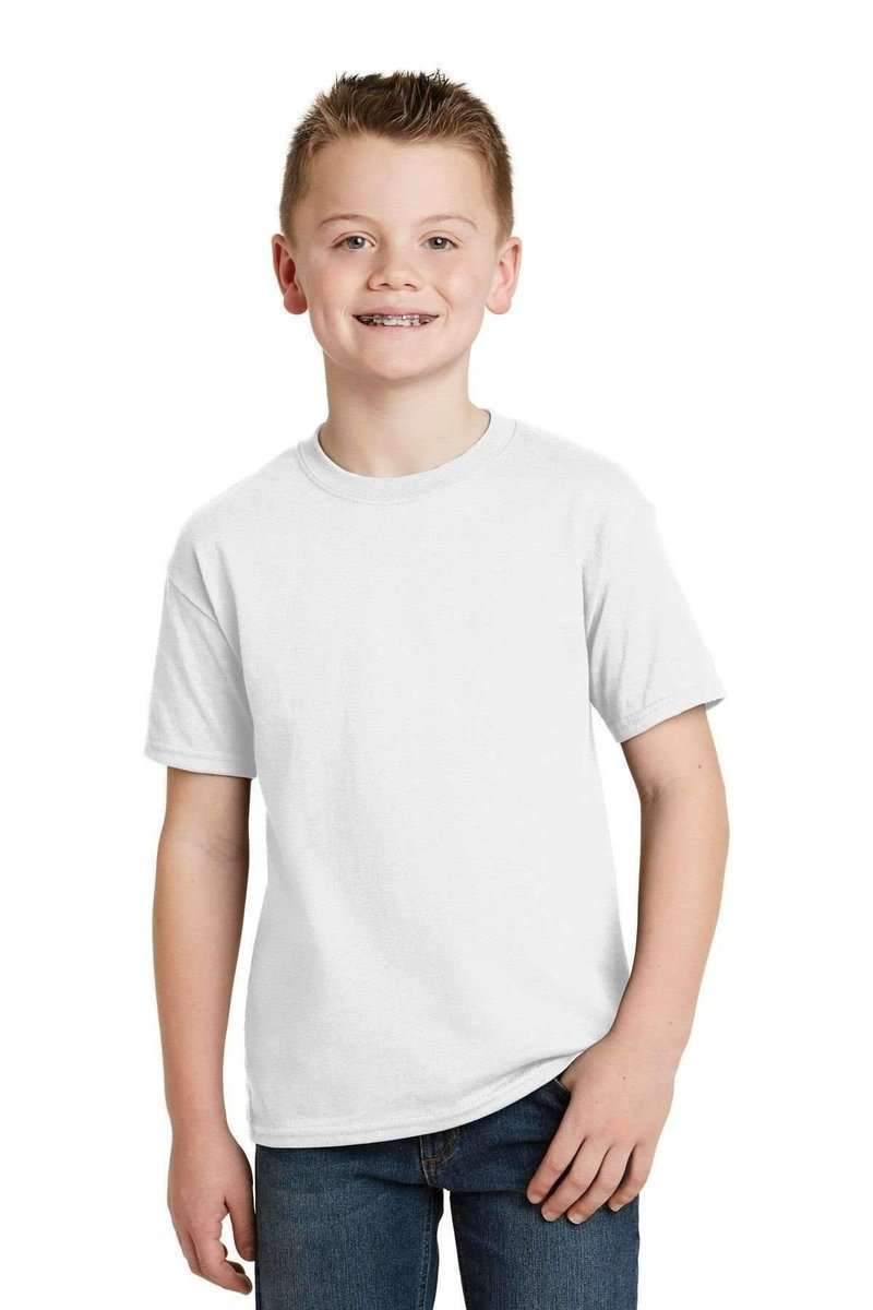 Hanes 5370 Youth EcoSmart 50/50 Cotton/Poly T-Shirt in 