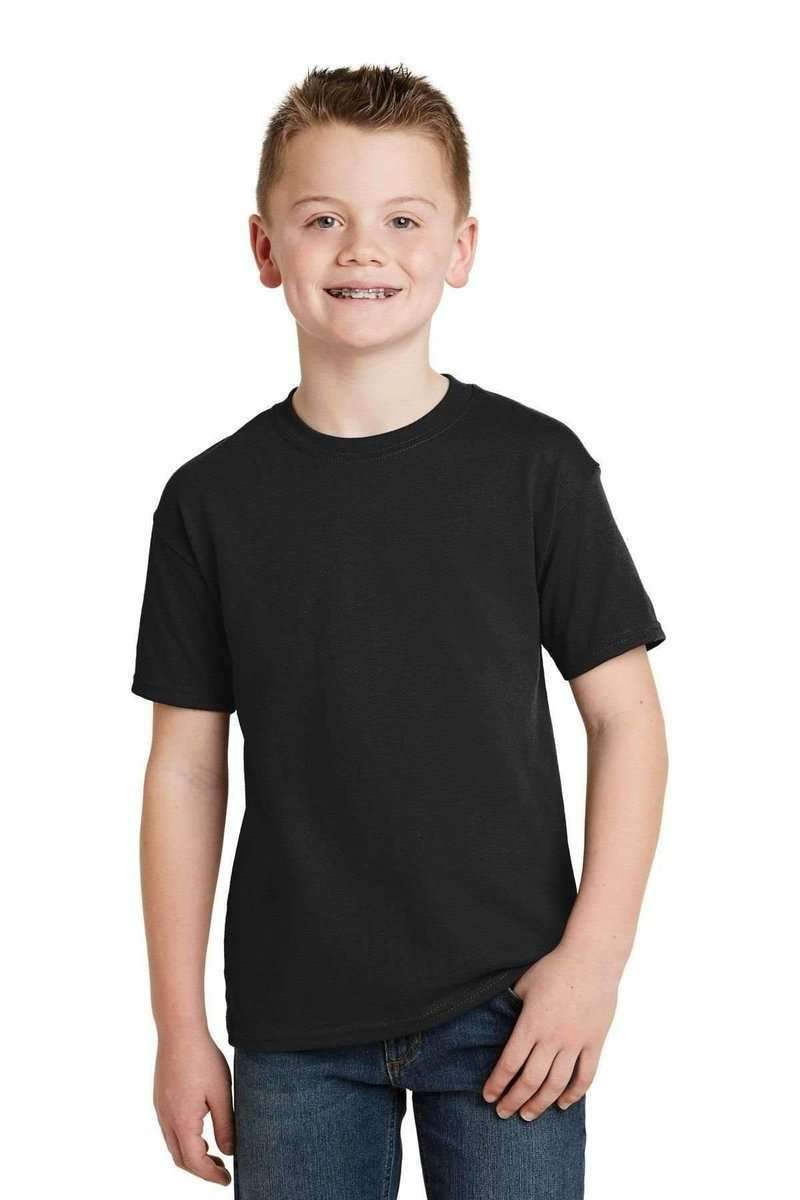 Hanes 5370 Youth EcoSmart 50/50 Cotton/Poly T-Shirt in 