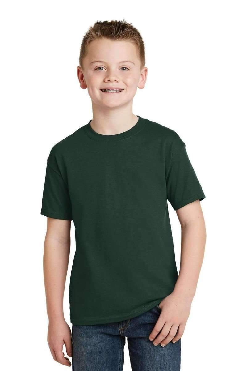 Hanes 5370 Youth EcoSmart 50/50 Cotton/Poly T-Shirt in 
