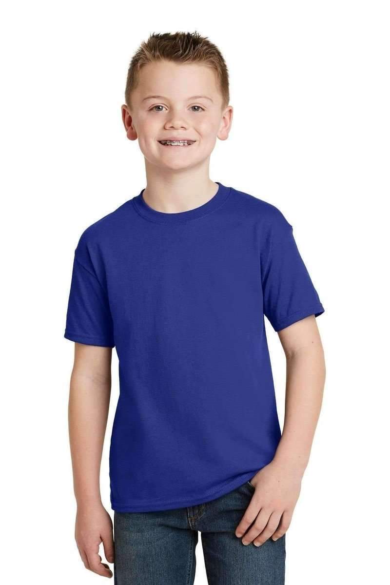 Hanes 5370 Youth EcoSmart 50/50 Cotton/Poly T-Shirt in 