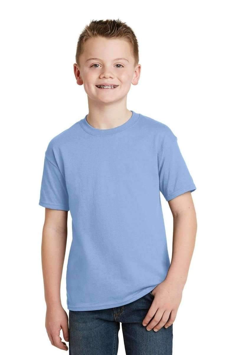 Hanes 5370 Youth EcoSmart 50/50 Cotton/Poly T-Shirt in 