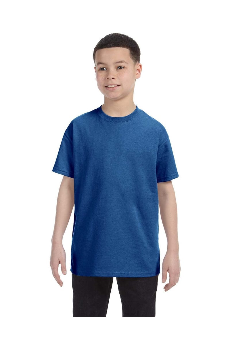 Hanes 54500: Youth 6.1 oz. Tagless T-Shirt, Basic Colors in Deep Royal