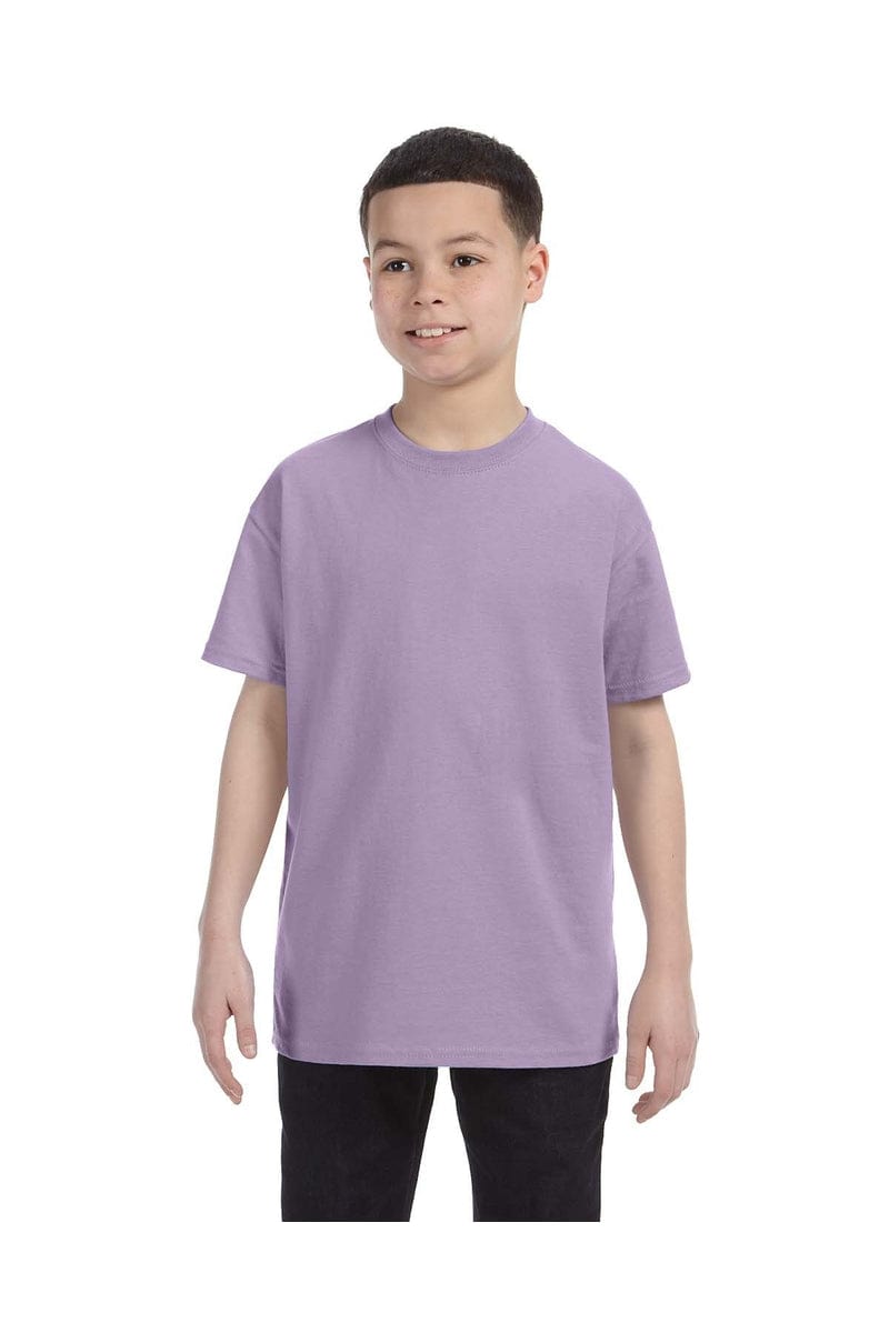 Hanes 54500: Youth 6.1 oz. Tagless T-Shirt, Basic Colors in Lavender