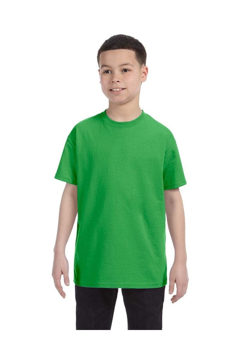 Hanes 54500: Youth 6.1 oz. Tagless T-Shirt, Basic Colors in Shamrock Green