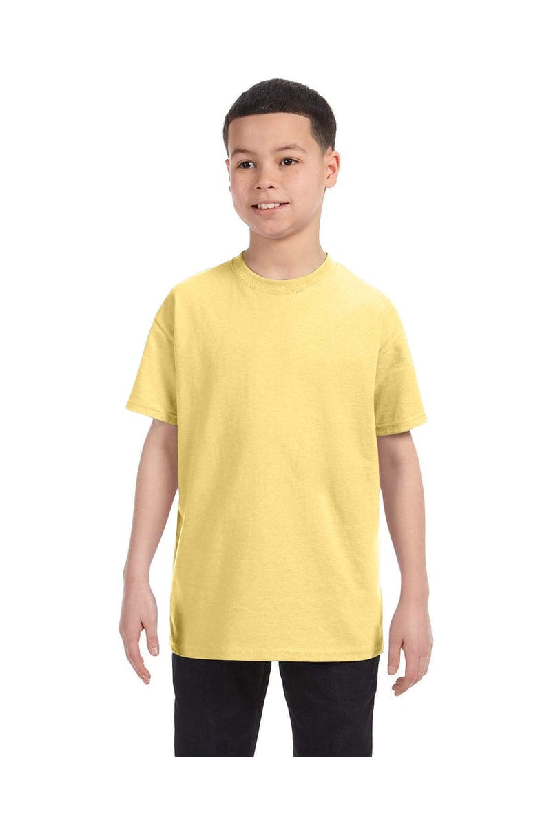 Hanes 54500: Youth 6.1 oz. Tagless T-Shirt in Daffodil Yellow