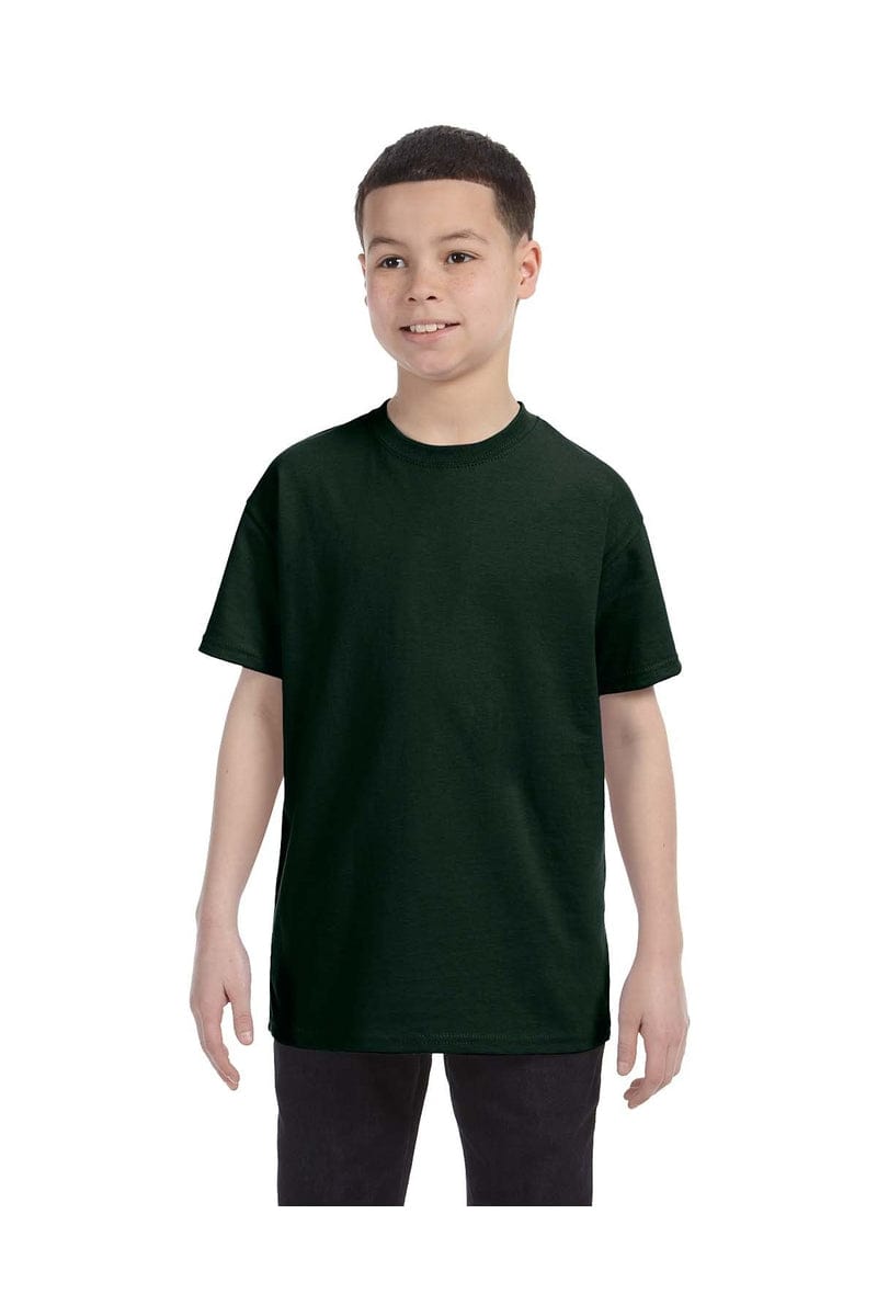 Hanes 54500: Youth 6.1 oz. Tagless T-Shirt in Deep Forest