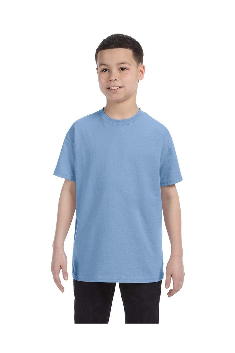 Hanes 54500: Youth 6.1 oz. Tagless T-Shirt in Light Blue