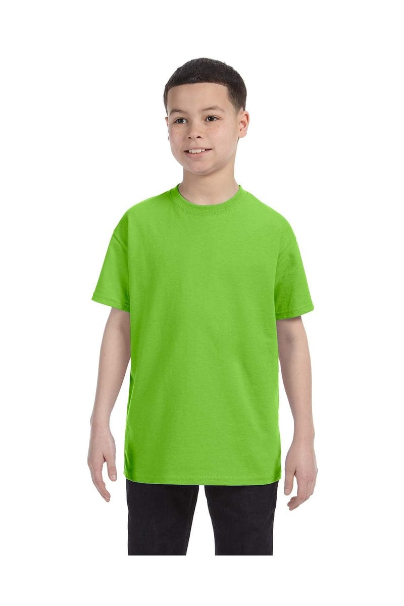 Hanes 54500: Youth 6.1 oz. Tagless T-Shirt in Lime
