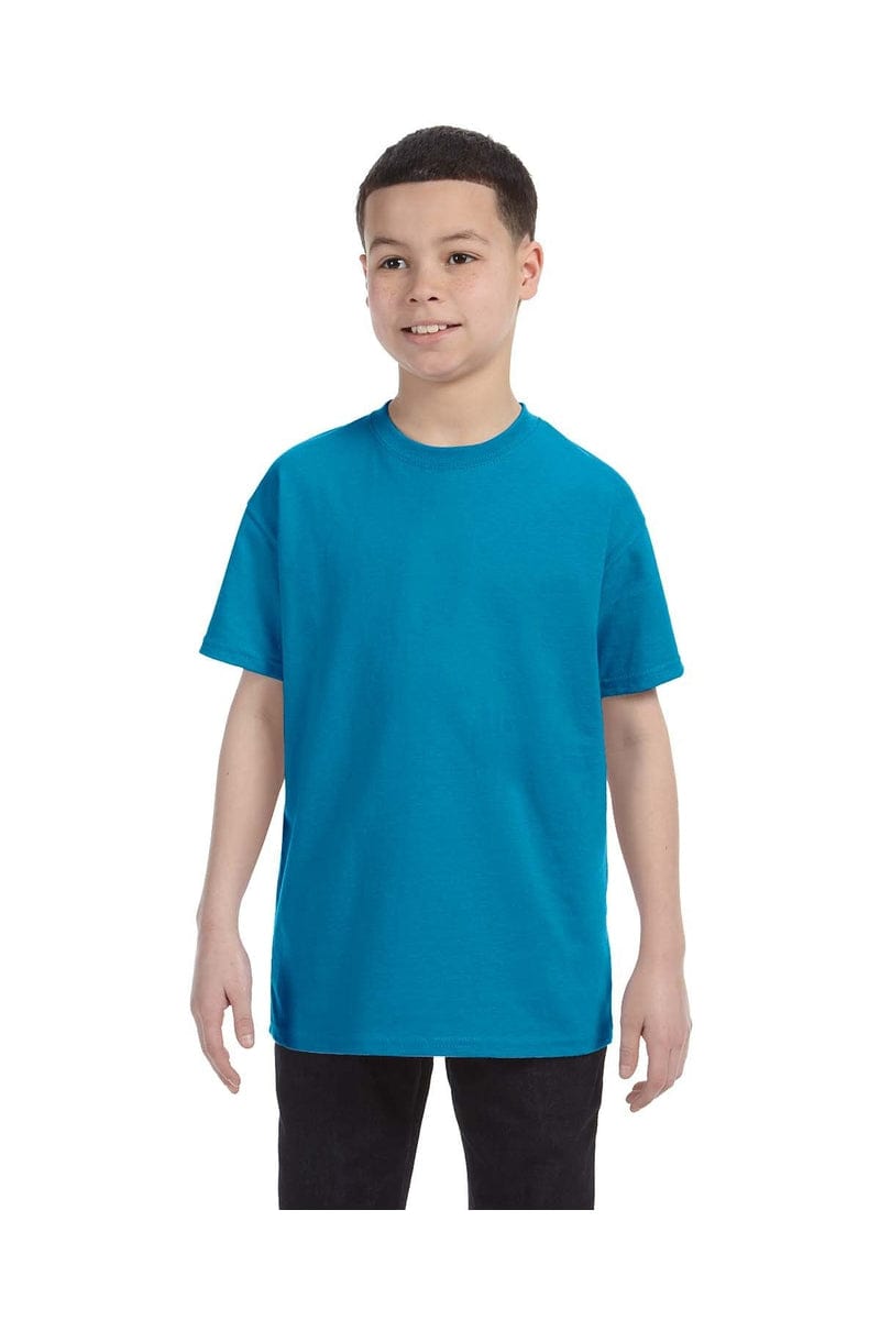 Hanes 54500: Youth 6.1 oz. Tagless T-Shirt in Teal
