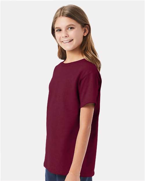 Hanes 5480 Youth 5 oz. Cotton T-Shirt in 