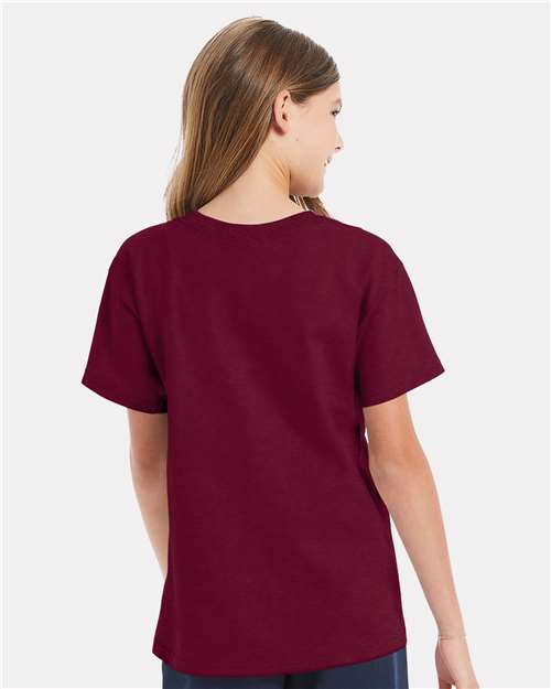 Hanes 5480 Youth 5 oz. Cotton T-Shirt in 