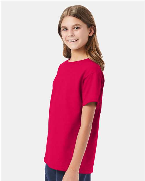 Hanes 5480 Youth 5 oz. Cotton T-Shirt in 