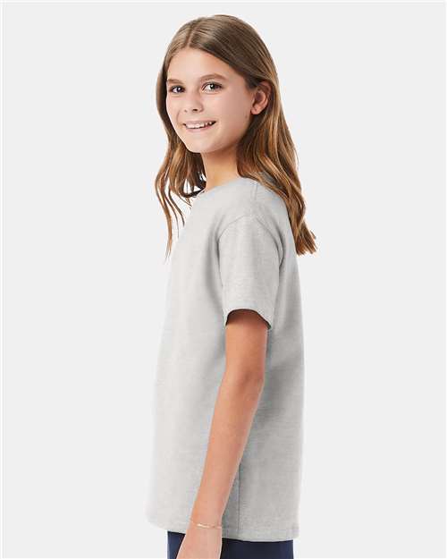 Hanes 5480 Youth 5 oz. Cotton T-Shirt in Ash