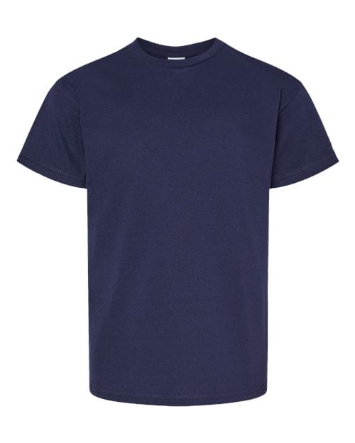 Hanes 5480 Youth 5 oz. Cotton T-Shirt in Athletic Navy