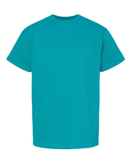Hanes 5480 Youth 5 oz. Cotton T-Shirt in Athletic Teal