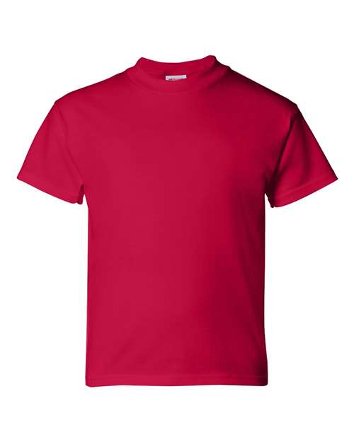 Hanes 5480 Youth 5 oz. Cotton T-Shirt in Deep Red