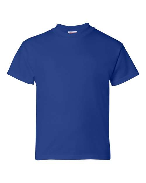 Hanes 5480 Youth 5 oz. Cotton T-Shirt in Deep Royal