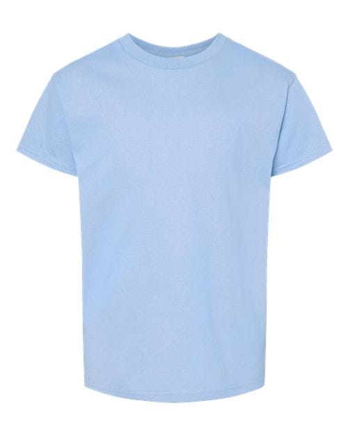 Hanes 5480 Youth 5 oz. Cotton T-Shirt in Light Blue