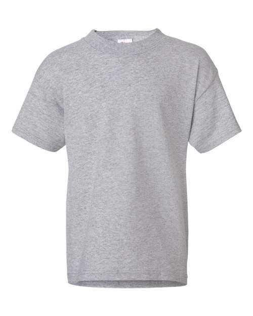 Hanes 5480 Youth 5 oz. Cotton T-Shirt in Light Steel