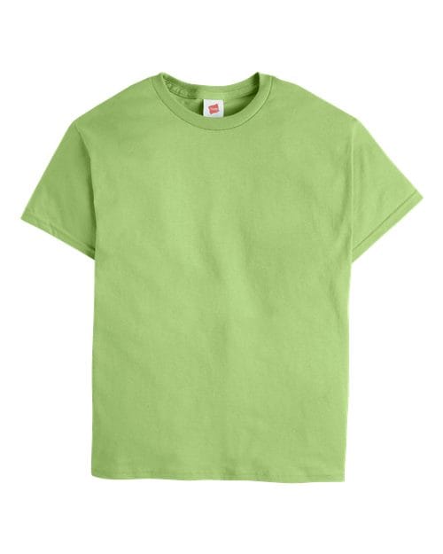 Hanes 5480 Youth 5 oz. Cotton T-Shirt in Lime