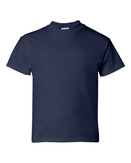 Hanes 5480 Youth 5 oz. Cotton T-Shirt in Navy