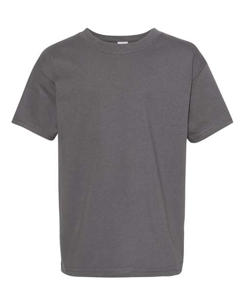 Hanes 5480 Youth 5 oz. Cotton T-Shirt in Smoke Grey