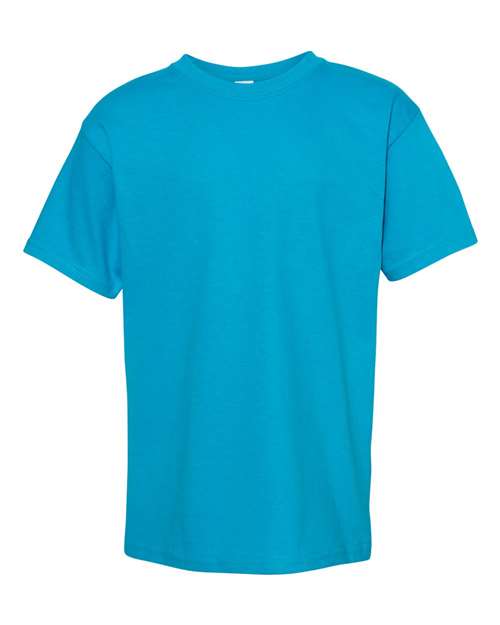 Hanes 5480 Youth 5 oz. Cotton T-Shirt in Teal