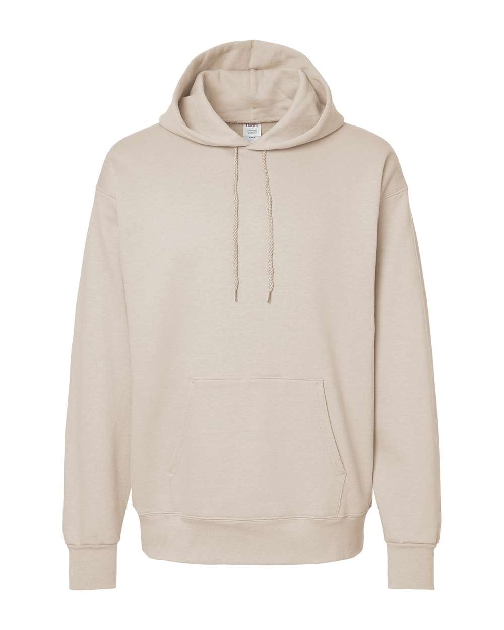 Hanes F170 Ultimate Cotton Pullover Hoodie Sweatshirt in 