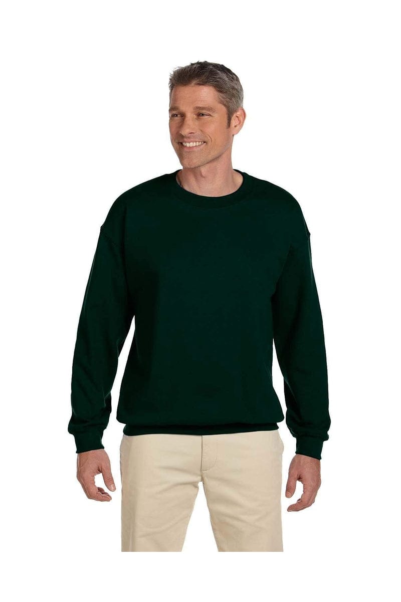 Hanes F260 Ultimate Cotton Crewneck Sweatshirt in Deep Forest
