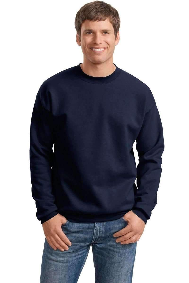 Hanes F260 Ultimate Cotton Crewneck Sweatshirt in Deep Navy