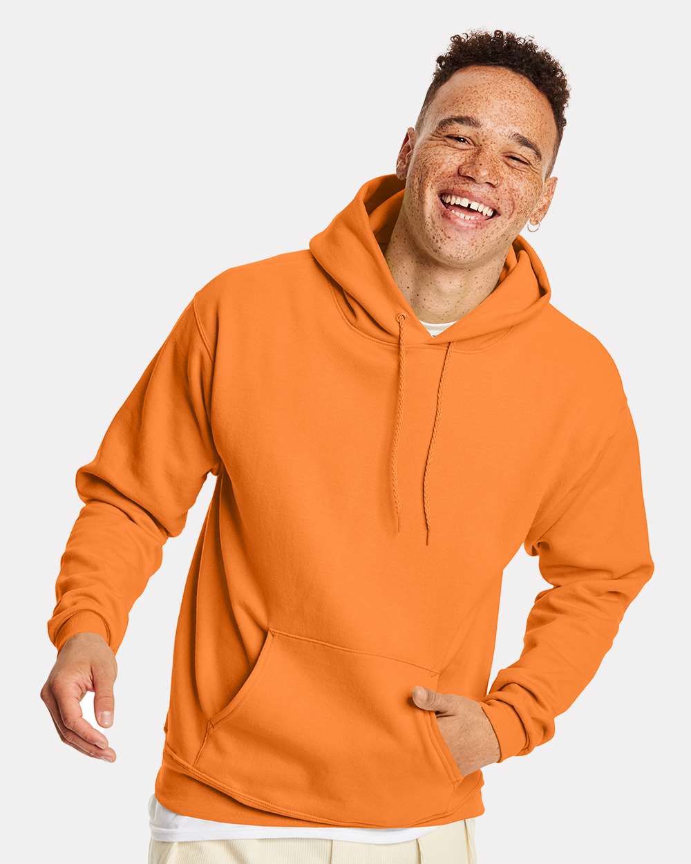 Hanes Sweatshirts/Fleece S / Tennessee Orange Hanes P170 Adult 7.8 oz. EcoSmart(r) 50/50 Pullover Hood, Basic Colors