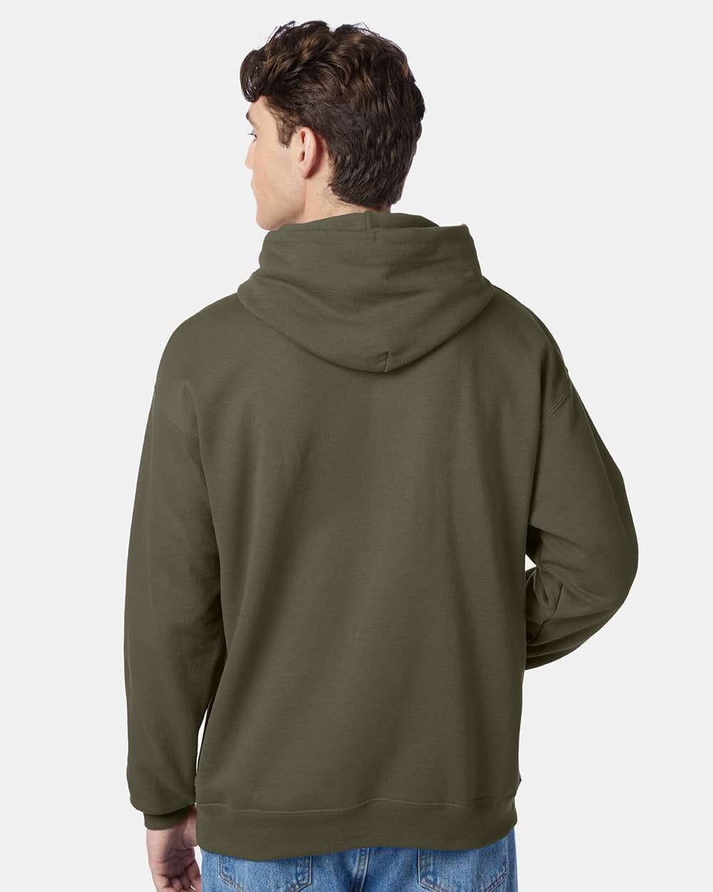 Hanes P170 EcoSmart Pullover Hooded Sweatshirt in 