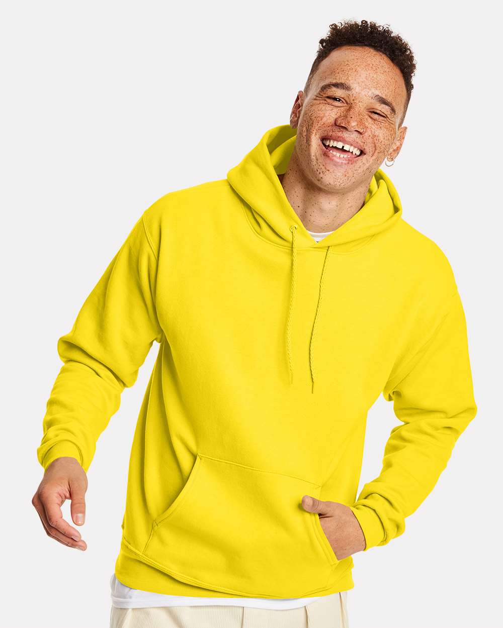 Hanes P170 EcoSmart Pullover Hooded Sweatshirt in 