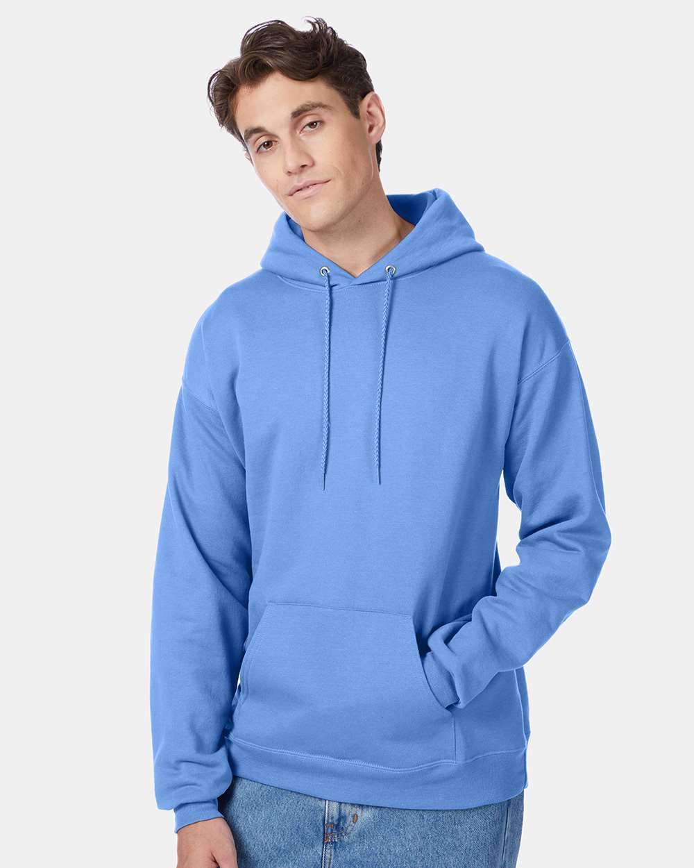 Hanes P170 EcoSmart Pullover Hooded Sweatshirt in 