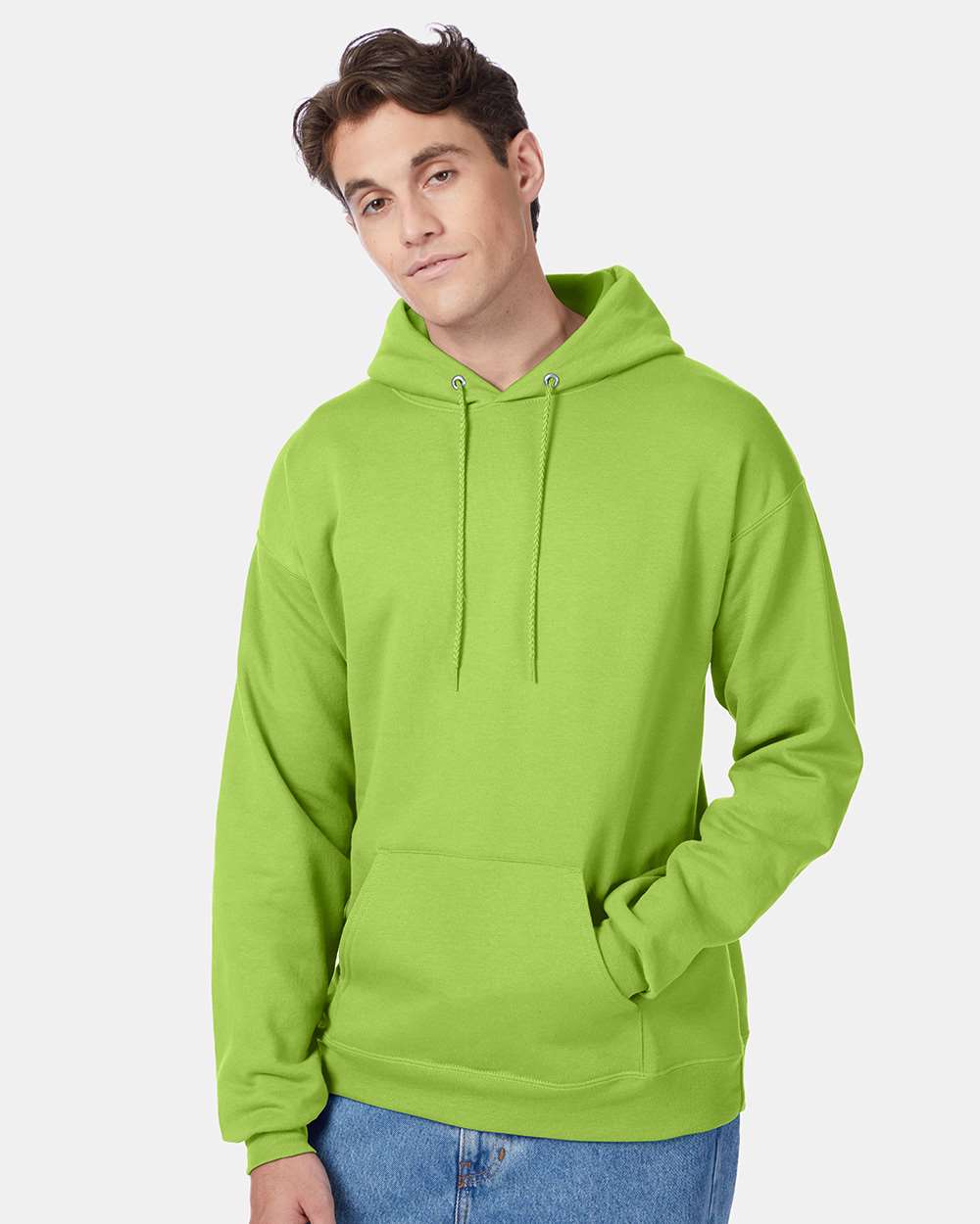 Hanes P170 EcoSmart Pullover Hooded Sweatshirt in 