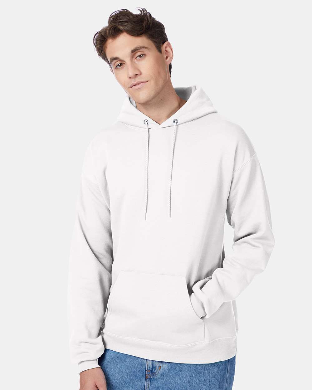 Hanes P170 EcoSmart Pullover Hooded Sweatshirt in 