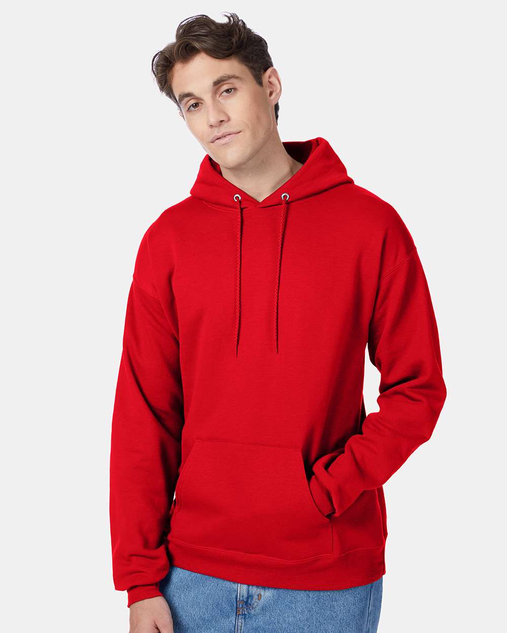 Hanes P170 EcoSmart Pullover Hooded Sweatshirt in 