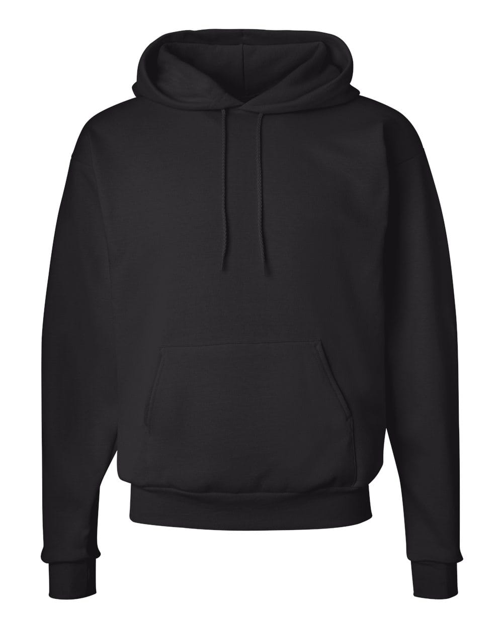 Hanes P170 EcoSmart Pullover Hooded Sweatshirt in Black