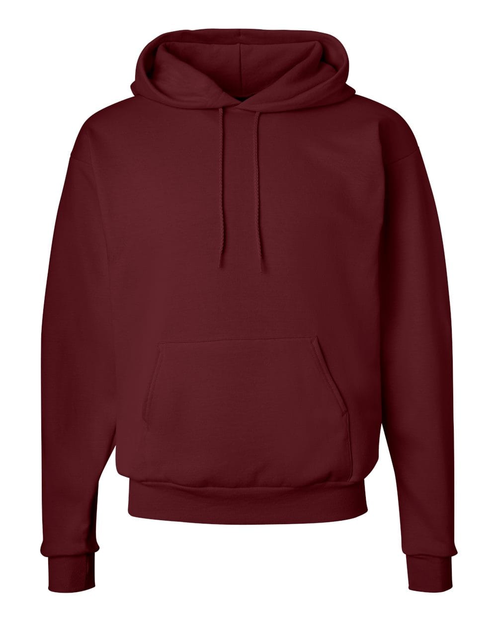 Hanes P170 EcoSmart Pullover Hooded Sweatshirt in Maroon