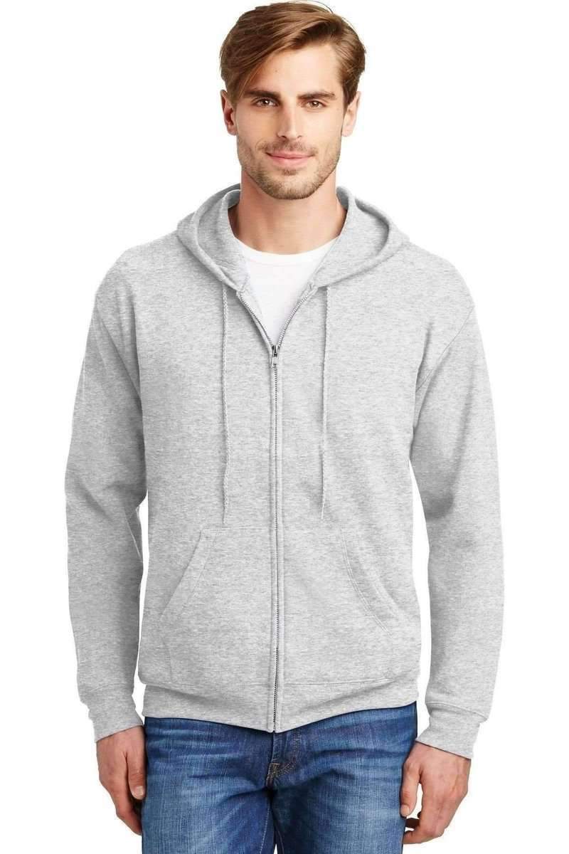 Hanes P180: EcoSmart Full-Zip Hooded Sweatshirt in 